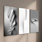 3pcs Nordic Black And White Geometric Space Wall Art Set Canvas Framed 40x60cm - High Quality Print 100% Australian Made Wall Canvas Ready to Hang