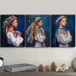 3pcs Vibrant Bulgarian Girl Beauty Dark Perfect Wall Art Set Canvas Framed 40x60cm - High Quality Print 100% Australian Made Wall Canvas Ready to Hang