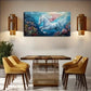 Majestic White Horse Underwater Wall Art Canvas Office Home Room Framed 120x60cm