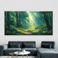 Sunlit Tree Landscape Wall Art Canvas Office Home Room Framed 80x45cm