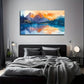Lake View Landscape Nature Wall Art Canvas Office Home Room Framed 80x45cm