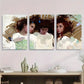 3pcs Abstract Portrait Female Faces Metal Print Ready to Hang Art