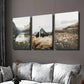 3pcs Natural Wildflower Landscape Photograph Wall Art Set Canvas Framed 40x60cm - High Quality Print 100% Australian Made Wall Canvas Ready to Hang