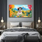 Dogs Learn To Paint Wall Art Canvas Office Home Room Framed 120x60cm
