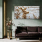 Nature’s Gilded Grace Wall Art Canvas Office Home Room Framed 120x60cm