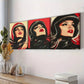 3pcs  A Girl In A Bike Helmet Wall Art Set Canvas Framed 40x60cm - High Quality Print 100% Australian Made Wall Canvas Ready to Hang
