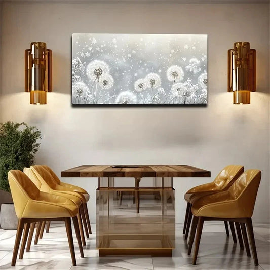The Scene Of Dandelions Wall Art canvas office home room framed 120x60cm