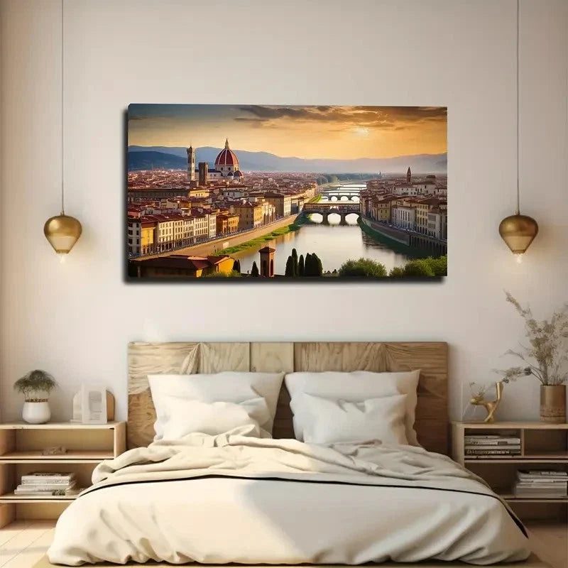 Cities & Tourist Attractions Wall Art Canvas Office Home Room Framed 80x45cm