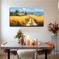Realistic Golden Wheat Field Wall Art Canvas Office Home Room Framed 120x60cm
