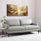 Modern Golden White Abstract Wall Art Canvas Office Home Room Framed 120x60cm