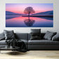 Trees on the Lake Sunset Wall Art Canvas Office Home Room Framed 120x60cm