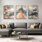 3pcs Vintage Carriage Design Elegant Perfect Wall Art Set Canvas Framed 40x60cm - High Quality Print 100% Australian Made Wall Canvas Ready to Hang