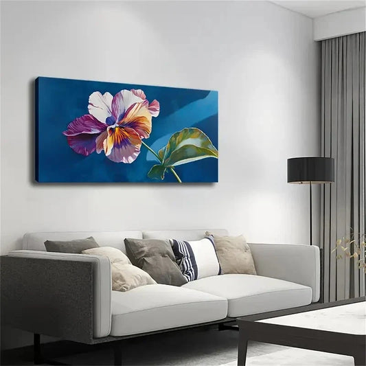 Stroke And Rich Color Tulip Wall Art canvas office home room framed 120x60cm
