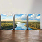 3pcs Serene River & Marsh Watercolor Landscape Wall Art Set Canvas Framed 40x60cm - High Quality Print 100% Australian Made Wall Canvas Ready to Hang