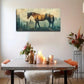 Majestic Horse Silhouette Wall Art Canvas Office Home Room Framed 120x60cm