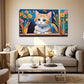 Charming Cartoon Kitten Décor Wall Art Canvas Office Home Room Framed 80x45cm