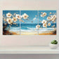 3pcs Flowers & Butterflies Vibrant Coastal Metal Print Ready to Hang Art