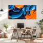 Large Abstract Stripes Décor Wall Art Canvas Office Home Room Framed 120x60cm
