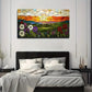The Sun Shining And Green Field Wall Art Canvas Office Home Room Framed 80x45cm