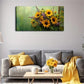 Realistic Sunflowers In Water Wall Art Canvas Office Home Room Framed 80x45cm