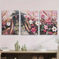 3pcs Elegant Chic Fashionable Woman Metal Print Ready to Hang Art