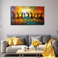 Vibrant Sunset Dance Scene Wall Art Canvas Office Home Room Framed 120x60cm