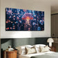 Glowing Minimalist Jellyfish Wall Art Canvas Office Home Room Framed 120x60cm