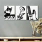 3pcs Musical Instrument Keyboard Music Metal Print Ready to Hang Art