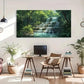 Modern Landscape Waterfall Wall Art Canvas Office Home Room Framed 120x60cm