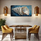 Beautiful White Huge Conch Wall Art Canvas Office Home Room Framed 120x60cm