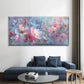Glitter & Flower Art Painting Wall Art Canvas Office Home Room Framed 120x60cm