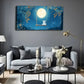 Serene Autumn Forest Swing Wall Art Canvas Office Home Room Framed 120x60cm