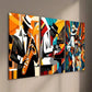 3pcs Jazz Saxophone Violin Player Pianist Wall Art Set Canvas Framed 40x60cm - High Quality Print 100% Australian Made Wall Canvas Ready to Hang
