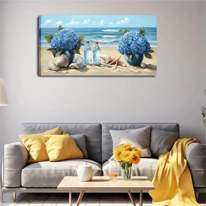 Two Transparent Glass Bottles Wall Art Canvas Office Home Room Framed 120x60cm