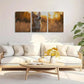 3pcs Corgi Dog in Tall Grass Decoration Wall Art Set Canvas Framed 40x60cm - High Quality Print 100% Australian Made Wall Canvas Ready to Hang