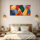 Brushstrokes in Various Colors Wall Art Canvas Office Home Room Framed 120x60cm