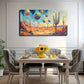 Desert Landscape Sunset Sky Wall Art Canvas Office Home Room Framed 120x60cm