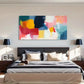 Vibrant Abstract Contemporary Wall Art Canvas Office Home Room Framed 120x60cm