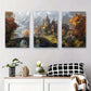 3pcs Dreamy Autumn Scenery, Nature Metal Print Ready to Hang Art