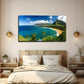 Tropical Beach Resort Wall Art Canvas Office Home Room Framed 80x45cm