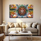 Mandala Vibrant Abstract Wall Art Canvas Office Home Room Framed 80x45cm