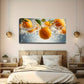 Fresh Orange And Water Splash Wall Art canvas office home room framed 120x60cm
