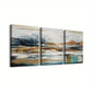 3pcs Abstract Black and White Design Wall Art Set Canvas Framed 40x60cm - High Quality Print 100% Australian Made Wall Canvas Ready to Hang
