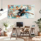 Ballet Dancer Decorative Wall Art Canvas Office Home Room Framed 120x60cm