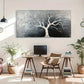 Gray Lonely Tree Nature Décor Wall Art Canvas Office Home Room Framed 120x60cm