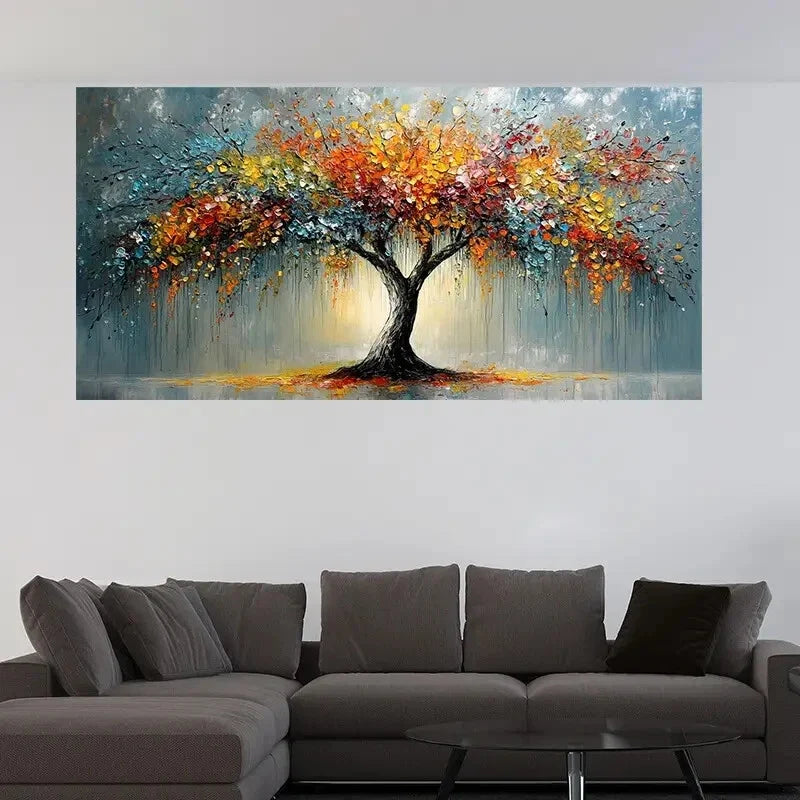 Fashion Tree Contemporary Décor Wall Art Canvas Office Home Room Framed 120x60cm