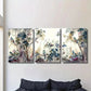 3pcs Modern Landscape with Trees Flowers Birds Wall Art Set Canvas Framed 40x60cm - High Quality Print 100% Australian Made Wall Canvas Ready to Hang