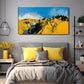 Abstract Wheat Field Perfect Wall Art Canvas Office Home Room Framed 80x45cm