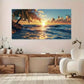 Sunshine Sea View wall canvas office home room framed 120x60cm
