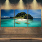 3pcs Featuring Tropical Islands Nature Perfect Wall Art Set Canvas Framed 40x60cm - High Quality Print 100% Australian Made Wall Canvas Ready to Hang